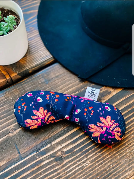 Lavender & Flax Seed Eye Pillow - Pink Blossom