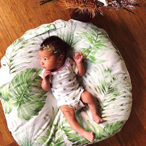 Green Wraparound Ivy Baby Headband